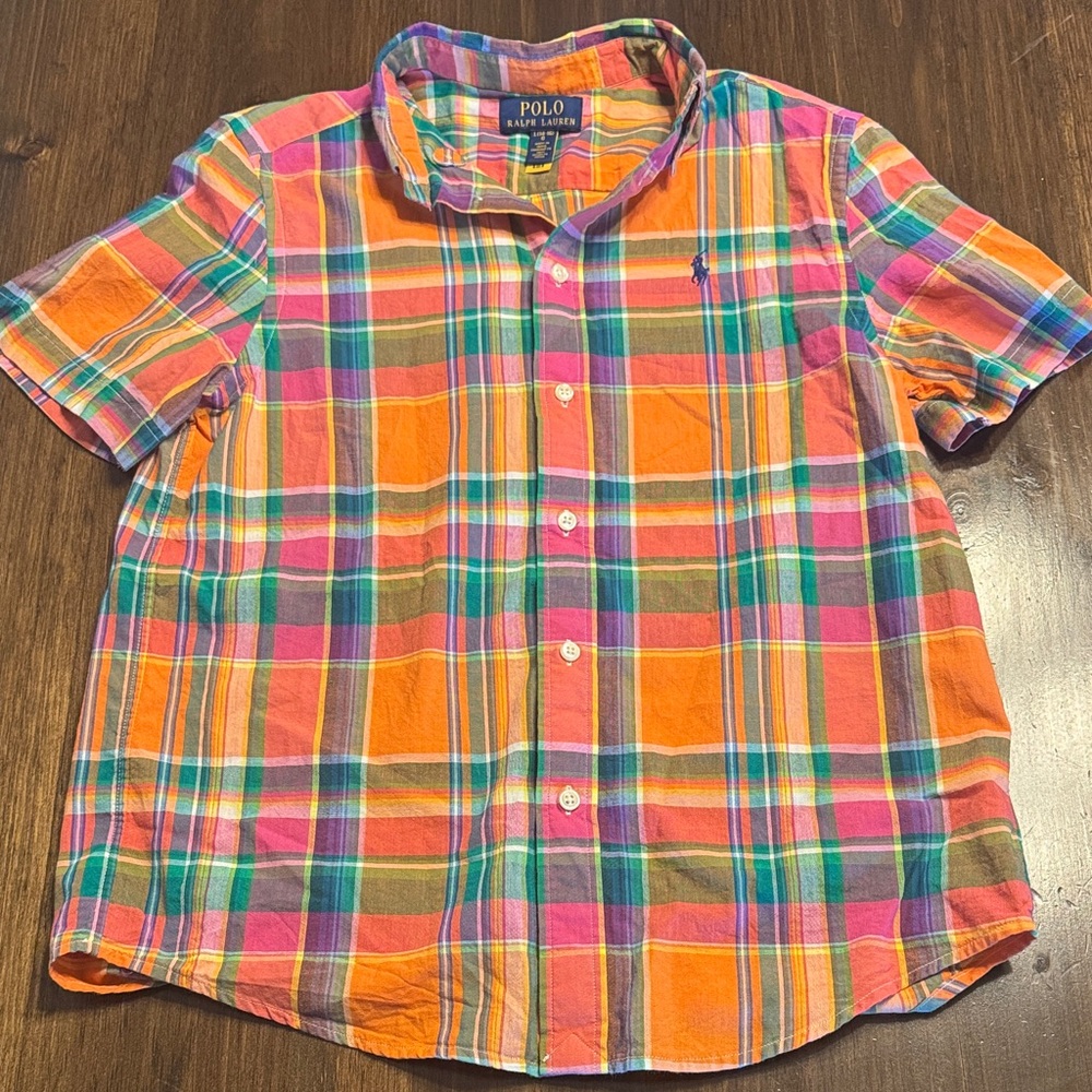 Polo by Ralph Lauren Kids Vibrant Plaid Button-Down Shirt